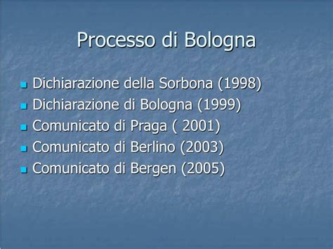 processo di bologna